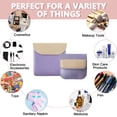 thumbnail image 4 of bolsas de maquillaje portátiles para mujeres, minibolsas de almacenamiento para viajes, para cosméticos, auriculares, morado, 4 of 6