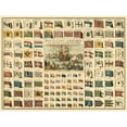 thumbnail image 3 of unknown 14x12 Black Modern Framed Museum Art Print Titled - Display of Flags, 3 of 5
