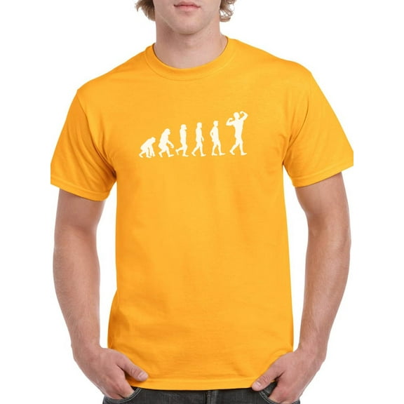 Man Evolution, From Monkey To A Stronger Man Graphic Men T-Shirt, Male Small