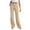 Khaki, variant on Pants for Women Solid Color Long Pants Summer Must Have Women's Drawstring Wide Leg Pants Soft Lounge Pants with Pockets Cozy Home Wear Lightweight Breathable Fabric Modern Comfort Clothing