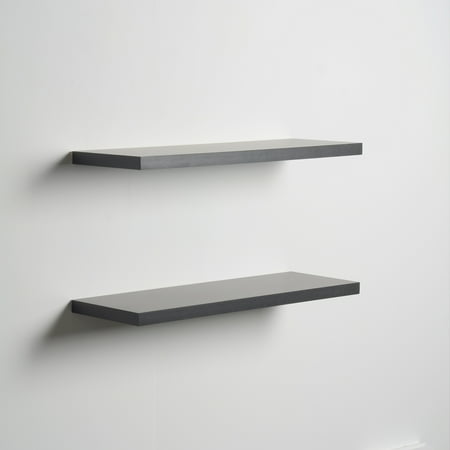 FLOATING SHELF 8 x 24 x 1 - BLACK