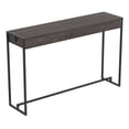 thumbnail image 1 of Safdie & Co. Table Console 47L Bois Brun Foncé Récupéré Metal Noir, 1 of 4