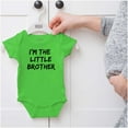 thumbnail image 5 of I'm the Little Brother Siblings Bodysuit Jumper Boys Infant Baby Brisco Brands NB, 5 of 6
