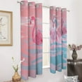 thumbnail image 2 of Flamingo Blackout Curtains for Bedroom Curtains Insulated Room Darkening Window Drapes for Living Room, 2 of 7
