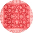 thumbnail image 1 of Ahgly Company Indoor Round Oriental Red Traditional Area Rugs, 7' Round, 1 of 4