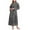 Dark Gray, variant on Womens Full Long Robe Thick Terry Shawl Collar Bathrobe Plush Fleece Soft Robes Lightweight Cozy Warm Housecoat