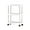 White, variant on Multi-Layer Shelf Multi-layer Movable Plastic Storage Shelf with Wheels Large Capacity Organizer Rack for Living Room Bedroom Bathroom Kitchen Home Office Use Durable ABS Material Movable Storage
