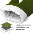 thumbnail image 3 of 6 - Piece Thickened Oven Mitts & Pot Holders Set, 500℉ Heat - Resistant, Extra Long with Non - Slip Silicone Surface, Green Kitchen Gloves for Cooking, 3 of 6