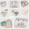 thumbnail image 4 of 8-Piece Polyester Storage Organizer Set: Versatile Travel & Home Solution with Shoe Bag, Drawstring Pocket, Flat Pouch, Hangable Wash Bag, Underwear Case, and 3 Sizes of Clothing Bags – Available in, 4 of 6