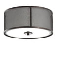 thumbnail image 3 of Safavieh Layne 14 in. Dia. Round Solid Flush Mount, Dark Grey/White, 3 of 5