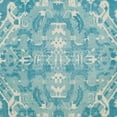 thumbnail image 6 of SAFAVIEH Restoration Vintage Eunice Border Wool Area Rug, Light Blue/Ivory, 6' x 6' Round, 6 of 7