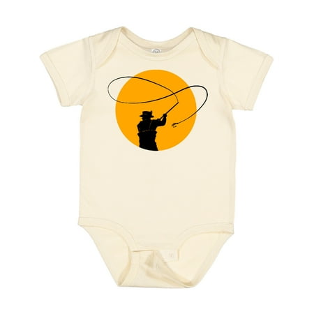 

Inktastic Fly Fishing Sun Silhouette Gift Baby Boy or Baby Girl Bodysuit