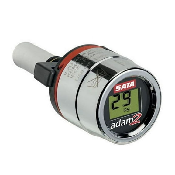 SATA 160853 adam 2 Digital Air Micrometer, Chrome Finish, Spray Gun Retrofit