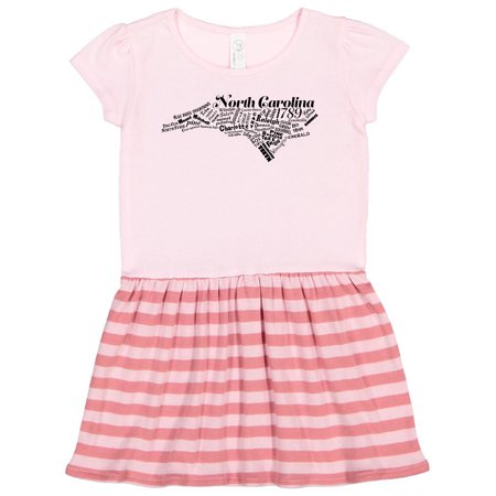 

Inktastic North Carolina Word Salad Gift Toddler Girl Dress