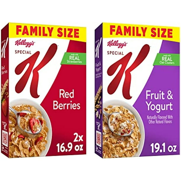 Kelloggs Special K Breakfast Cereal, Variety Pack, Red Berries, 16.9 Oz