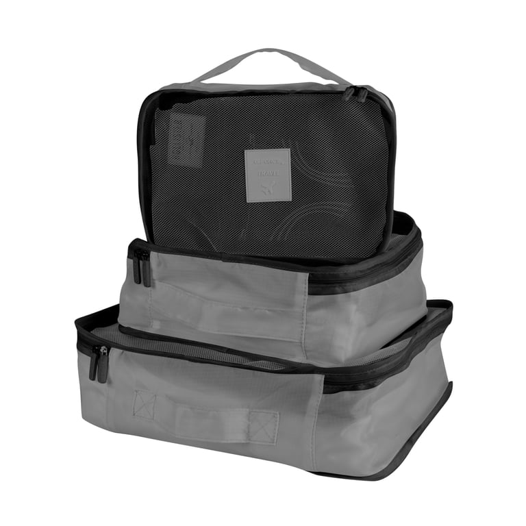 G-Force 6 Piece Ultimate Polyester Traveling Set in Gray - Walmart.com