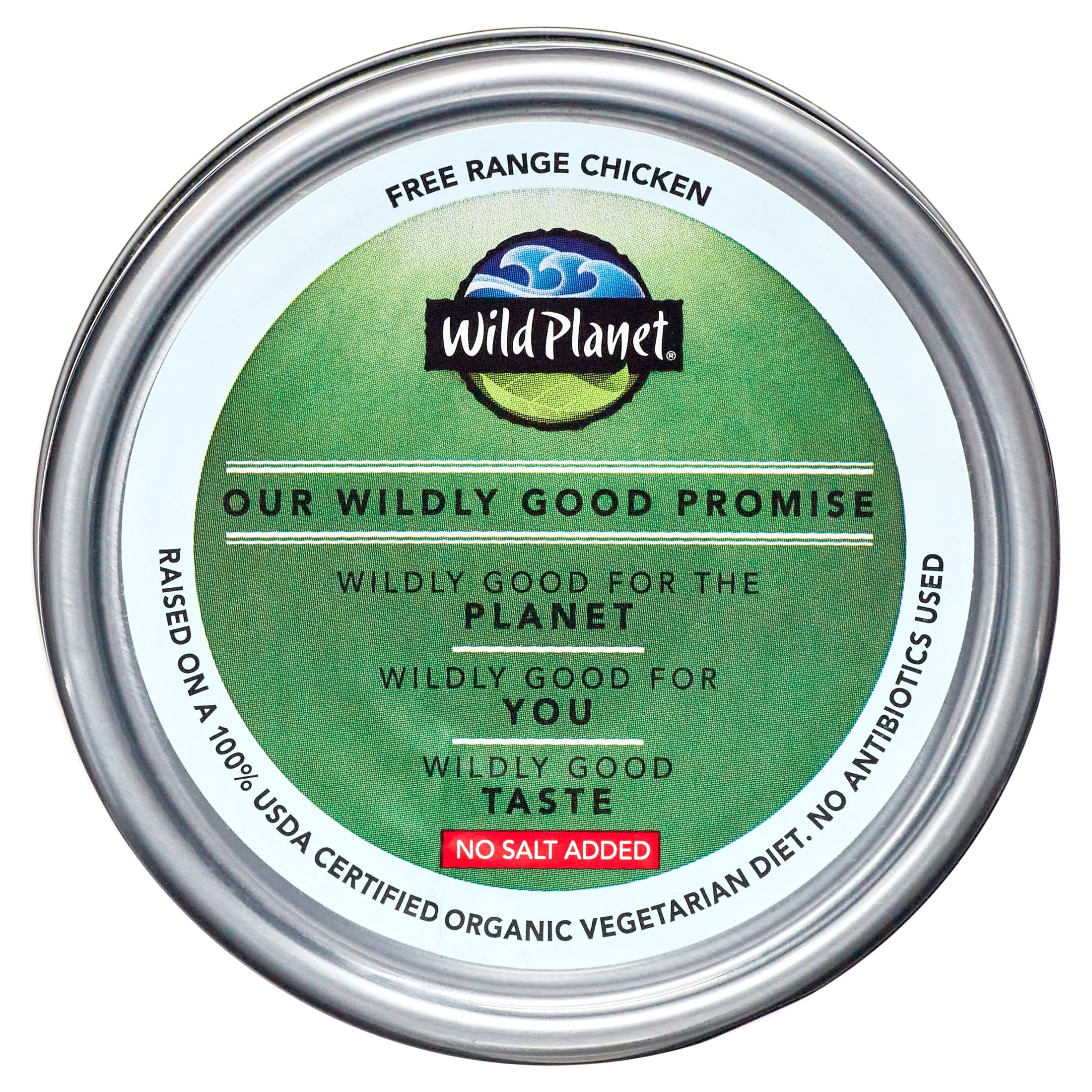(4 pack) Wild Planet Organic Roasted Chicken Breast with Rib Meat, No Salt Added, 5 oz Can