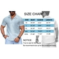 thumbnail image 5 of GENTS BLISS button Down Mens Shirts Short Sleeve Shirts for Men Solid TextureT-shirts, 5 of 6