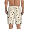 thumbnail image 2 of Balery Milk Tea Men's Cotton Knit Pajama Shorts Waistband & Pockets,Short Pajama Pants-Medium, 2 of 8