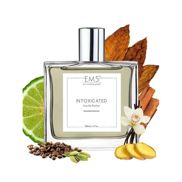 EM5 Intoxicated Eau De Parfum For Men & Women 50ml, 1.7 Fl.oz. | Strong & Long Lasting Fragrance - Unisex Perfume | Luxury Gift For Him Or Her - With Cinnamon, Warm & Spicy Notes