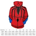 thumbnail image 2 of Red Spider Web Black Cartoon Men's Women Vintage 3D Hooded Sweatshirt - All-Season Loose Fit Streetwear, 2 of 6