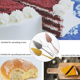 thumbnail image 3 of Moqsnm - Juego de cortadores de tartas para bodas, elegante cuchillo y servidor con bordes redondeados de acero inoxidable grueso, espátula para tartas, regalo de cumpleaños, aniversario y Navidad, 3 of 7