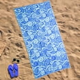 thumbnail image 6 of Mainstays Blue Waves Beach Towels 2-Pack, Size 72" x 36", 6 of 13