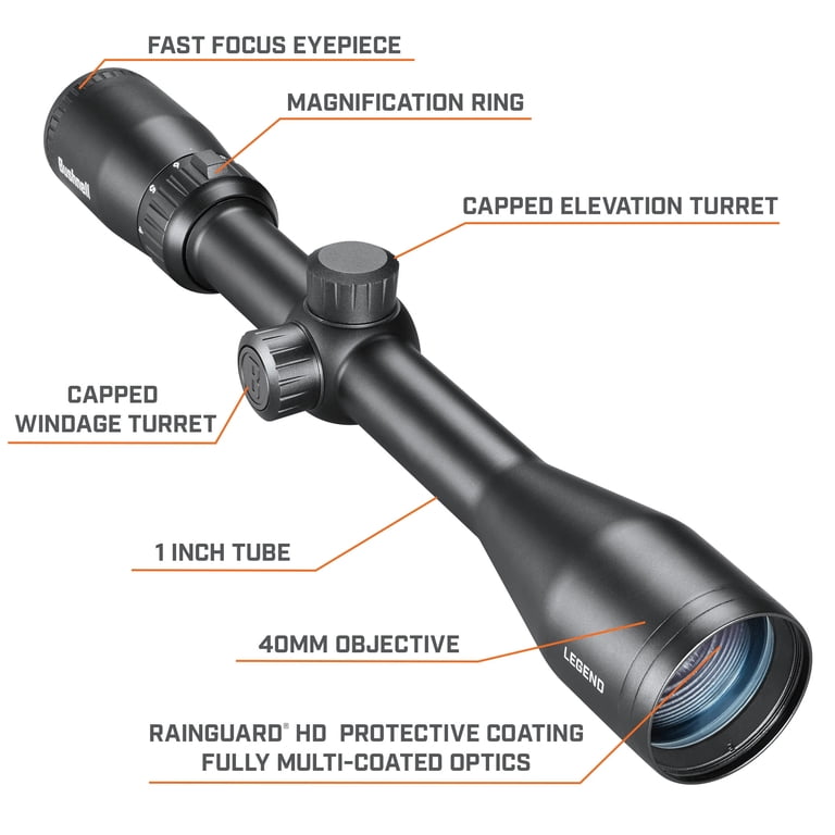 Bushnell, Riflescope, BL4124BS11 4-12x40mm Rainguard HD Coating