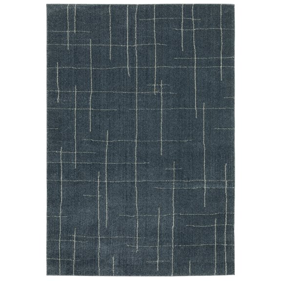 Alton Modern & Contemporary Rug 040B9 in Blue Rectangle 5' 2" X 7 ' 6"
