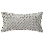 Highline Bedding Co. Adelais Ribbon Breakfast Throw Pillow in Grey