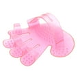 thumbnail image 4 of Billuyoard Guante de masaje para baño de mascotas, ducha de baño de goma, cepillo para lavar el cabello, guante de masaje para baño, Suministros para perros Rosa, 4 of 6