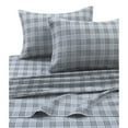 thumbnail image 5 of Cozy Flannel Novelty and Holiday Printed Extra Deep Pocket Sheet Set Snowflakes King Flannel Nature, 5 of 5