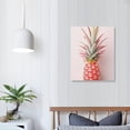 thumbnail image 3 of Chilfamy Fall Decor Pink Pineapple Ready to Hang Canvas Wall Art Picture 16x20in for Living Room Bedroom 16x20in, 3 of 3