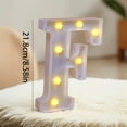 thumbnail image 3 of LED Marquee Sign Light Up Letters, White 26 Alphabet Light Up Letters, Battery Powered LED Letter Lights for Birthday Party, Christmas Night, Home, Bar, Graduation, Wedding Decoration, 3 of 9