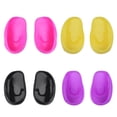 thumbnail image 4 of 1 par de tintes para el cabello de salón, cubierta de silicona para los oídos, barbero, antimanchas (rojo rosa), 4 of 5