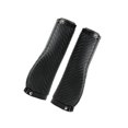 thumbnail image 1 of 2Pcs Universal Mountain Bike Handlebar Grips Bicycle Grips Riding Shock Long Black, 1 of 8