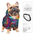 thumbnail image 3 of Balery Psychedelic Sunflowers Sudadera con Capucha para Perros Pequeños – Ropa para Mascotas, Disfraz para Perros y Gatos, Ideal para Fiestas y Cosplay-XX-Large, 3 of 7