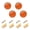 Basecamp Orange, variant on JIALIOU Kitchen Cabinet Knobs Round Zinc Drawer Pulls, Dark Blue, 4 Pack