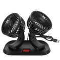 thumbnail image 5 of KAKOWELY Ventilador portátil de doble cabezal para coche, ventilador de refrigeración automático, ventilador de circulación de aire giratorio para vehículo, 5 of 5