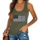 thumbnail image 2 of Blusa informal sin mangas con estampado de verano para mujer de Independence Day Fashion Fridja  gh1924, 2 of 6