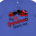 thumbnail image 4 of Inktastic My Grandma Loves Me with Cute Ladybugs Youth T-Shirt, 4 of 5