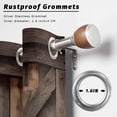 thumbnail image 6 of Outdoor Curtains for Patio Waterproof, Vintage Brown Windproof Pravicy Outside Porch Blackout Curtain, Retro Country Wooden Farmhouse Sun Blocking Grommets Curtains for Cabana Gazebo 54"x108", 6 of 9