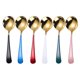 thumbnail image 1 of Juego de 6 uds. De vajilla de cucharas redondas para el hogar, cucharas para sopa, cucharas Bibimbap, 1 of 5