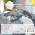 thumbnail image 3 of Navy Blue Grey Duvet Cover Set,Modern Oil Painted Abstract Art Aesthetics Soft Duvet Cover California King Bedding Set 4 Pieces,1 Quiltcover and 2 Pillowcases with Zipper,1 Bed Sheet for All Seasons, 3 of 9
