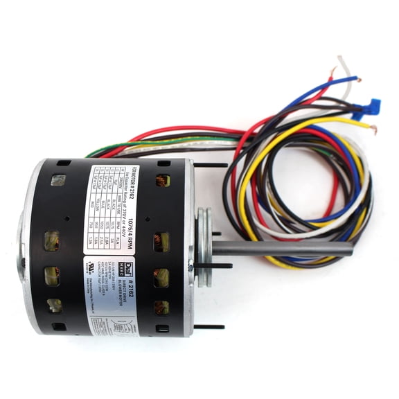 5.6" Dia., 3/4–1/5 HP 208/230V, 4 Speed 1075 RPM Direct Drive Blower Motor, 2163