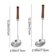 thumbnail image 3 of Kitchen Gadgets Qwtwty Quality Stainless Steel Soup Spoon And Slotted Ladle Set Very Suitable for Home Chefs Thickened Heatresistant Built to Last, 3 of 7