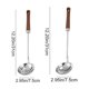 thumbnail image 3 of Fiudx Juego de Cucharas de Acero Inoxidable, Cuchara Sopera Duradera, Elegante Cucharón Ranurado, Diseño Resistente Al Calor, Versátil para Cocinar y Servir, Esencial para Chefs Caseros, Acabado de P, 3 of 6