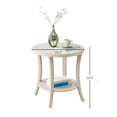 thumbnail image 2 of Roundhill Furniture Perth Round End Table with Shelf, Pink, 2 of 7