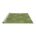thumbnail image 2 of Ahgly Company Machine Washable Indoor Rectangle Checkered Turquoise Blue Modern Area Rugs, 7' x 9', 2 of 4