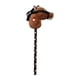 thumbnail image 2 of Caballo De Peluche Con Forma De Palo Hugo Juguete De Montar A Caballo Marrón Oscuro Negro, 2 of 10